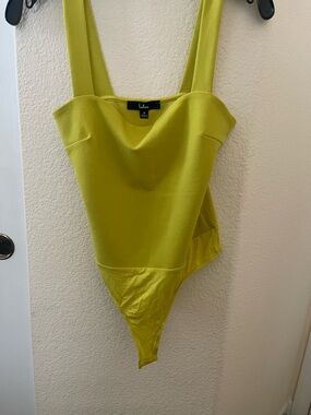 Lulu's Neon Lime Square Neck Tank